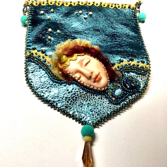 Handmade by Maria Ishfaq OOAK Wearable Art Bag - Picture 1 of 4